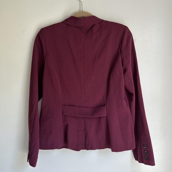 A Byer Blazer Size Large Purple Single Button Rayon Polyester Blend - Picture 4 of 9